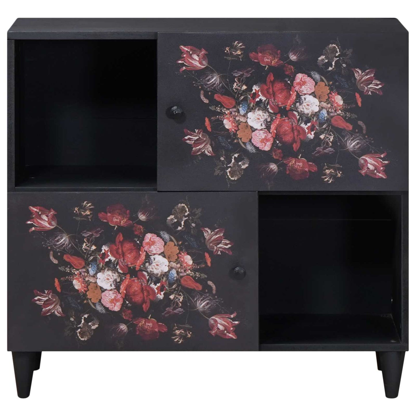 Stauraumschränke Mehrfarbig 80 x 33,5 x 75 cm Massivholz Mango