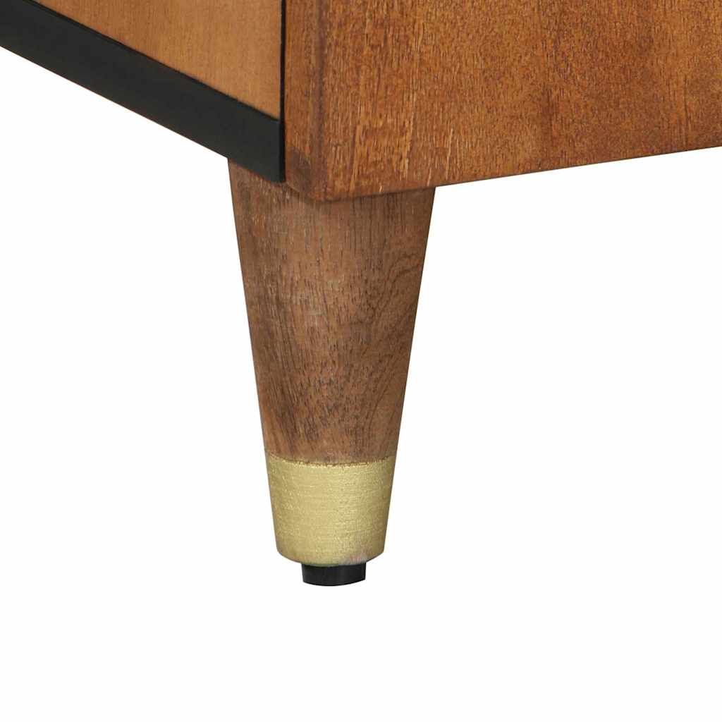 TV-Schränk mit Regal Braun 105 x 33,5 x 46 cm Massivholz Mango