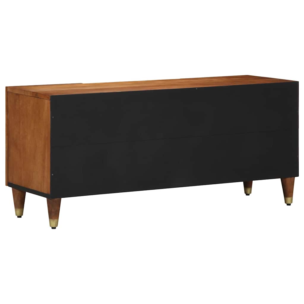 TV-Schränk mit Regal Braun 105 x 33,5 x 46 cm Massivholz Mango