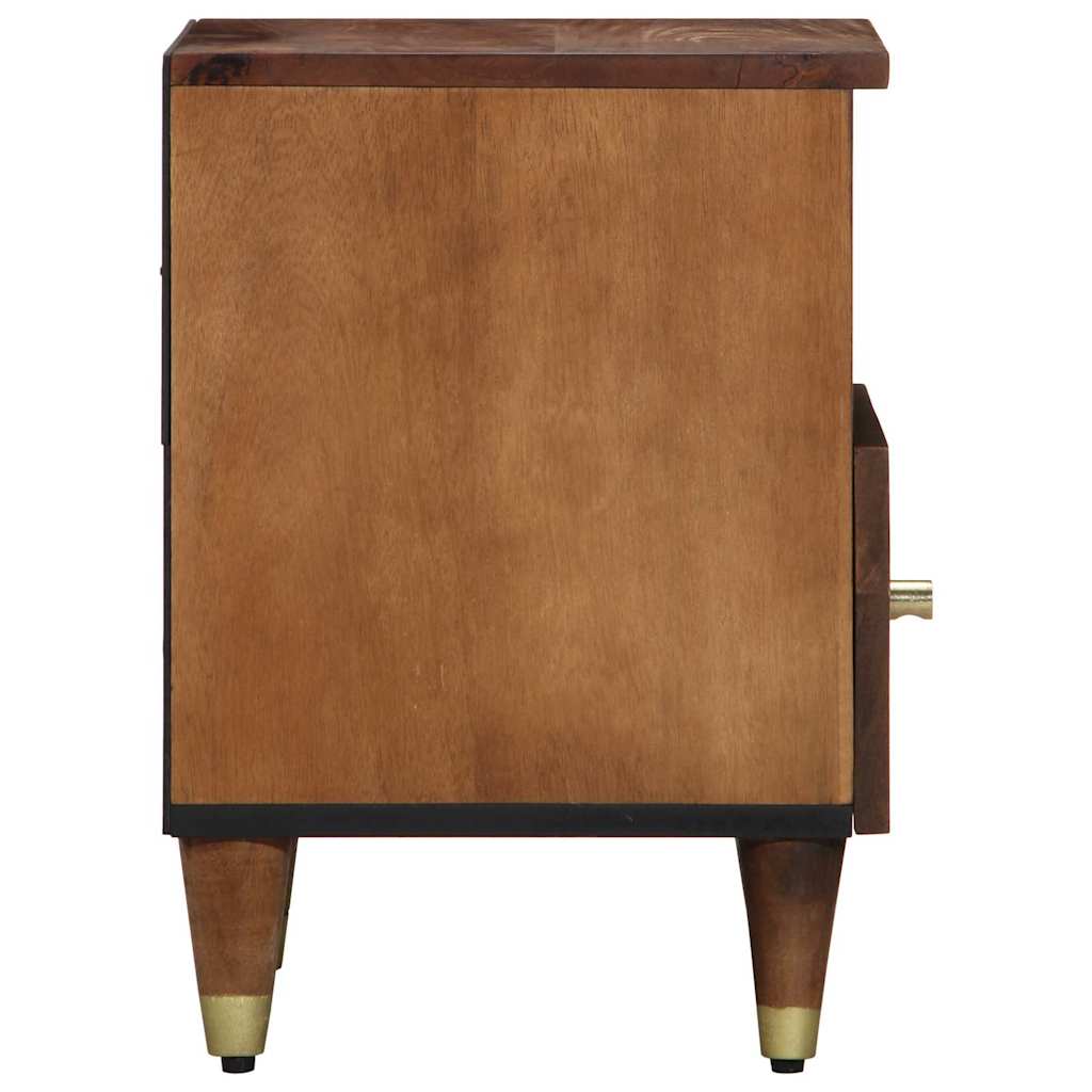 Nachttisch Honigbraun 40 x 33 x 46 cm Massivholz Mango