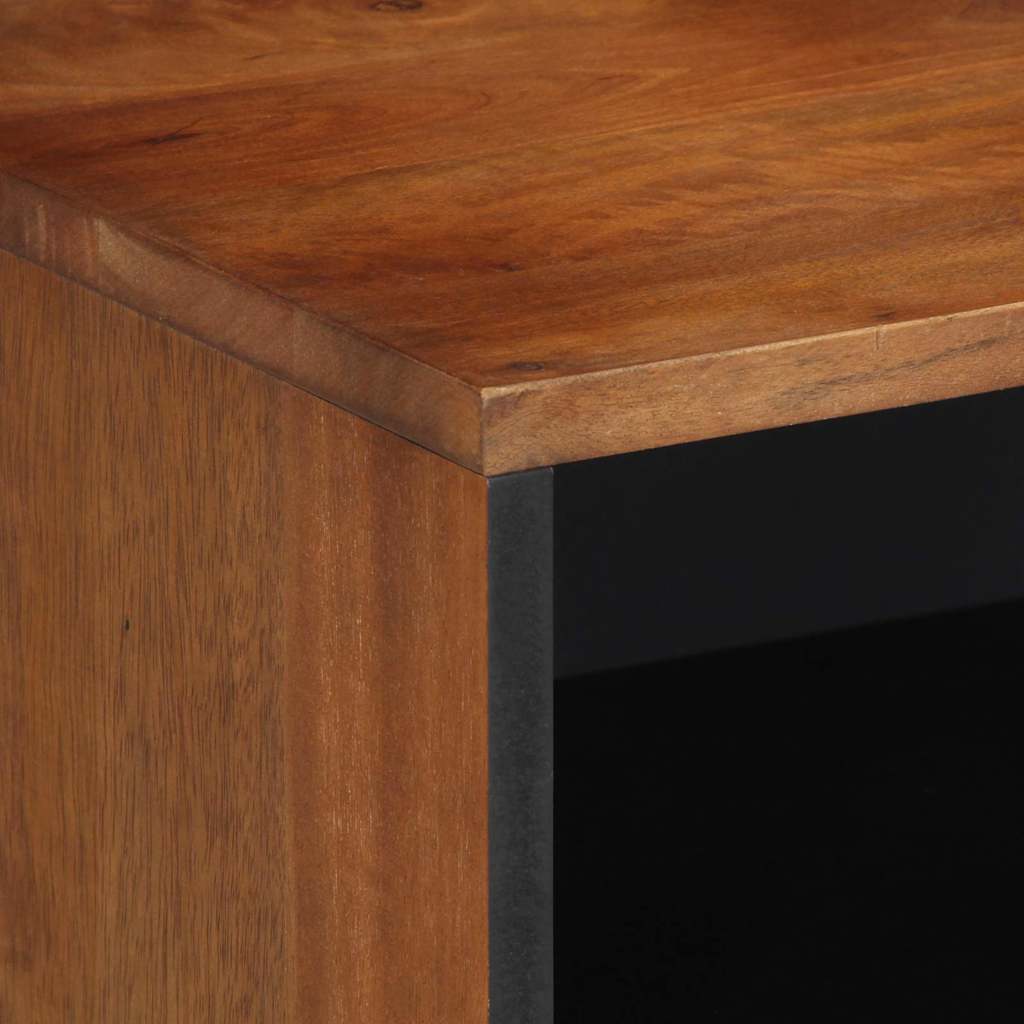 TV-Schränk mit Regal Braun 80 x 31,5 x 46 cm Massivholz Mango