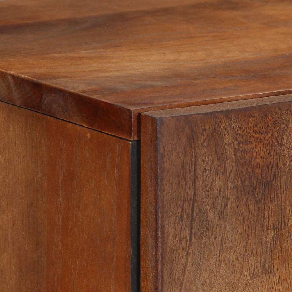 Hochboard mit Regal Braun 60 x 33,5 x 100 cm Massivholz Mango