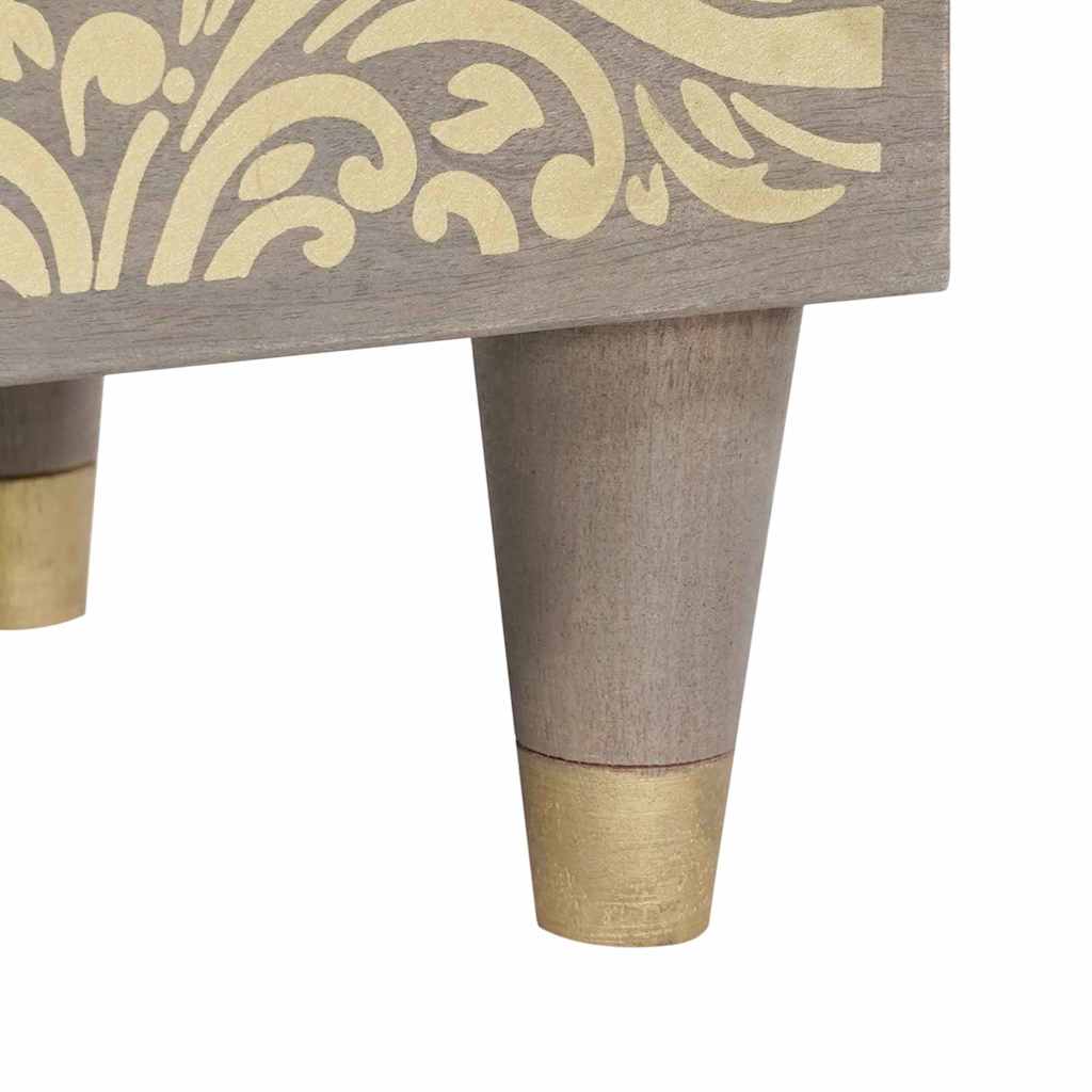 Bedside Cabinet with Door 2 stk. Grau 40 x 33 x 46 cm
