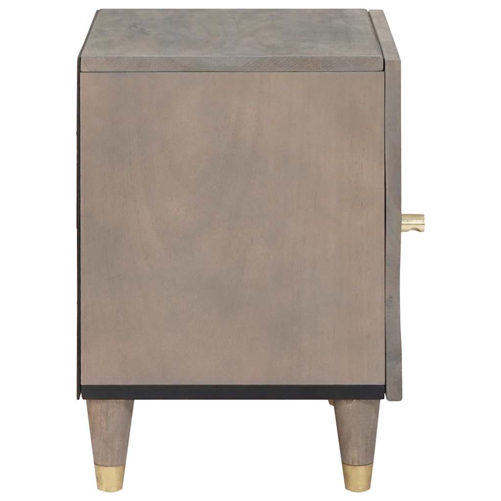 Bedside Cabinet with Door 2 stk. Grau 40 x 33 x 46 cm