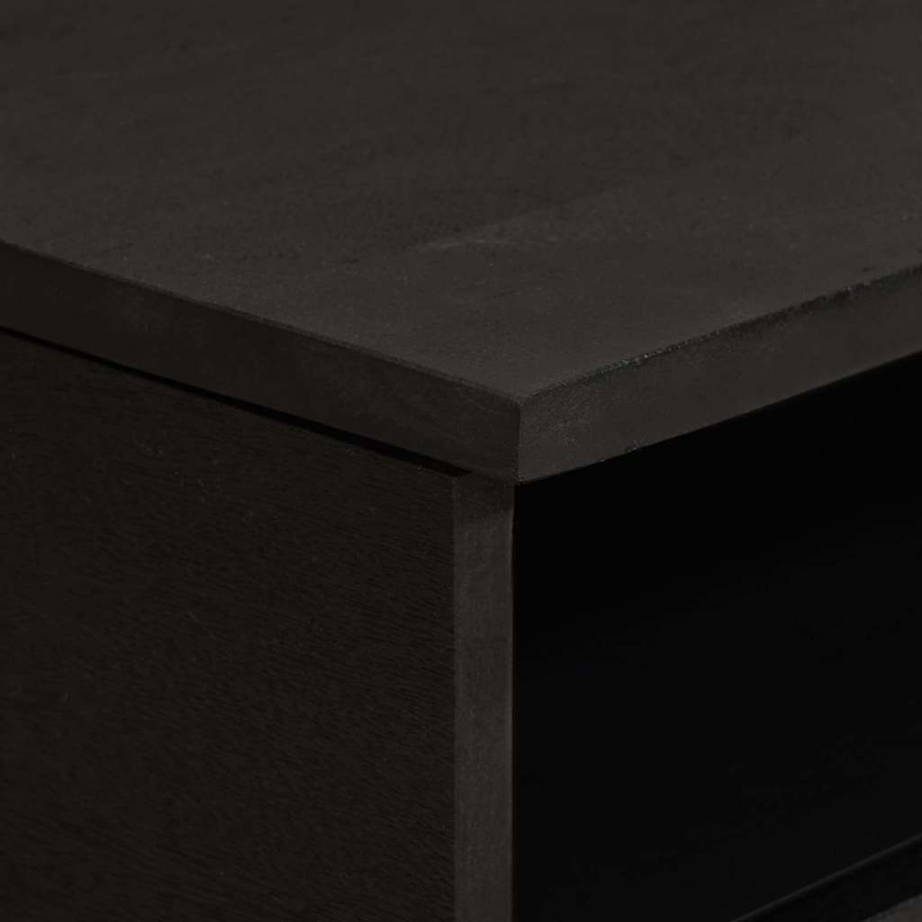 Couchtisch Schwarz 80 x 54 x 40 cm Massivholz Mango