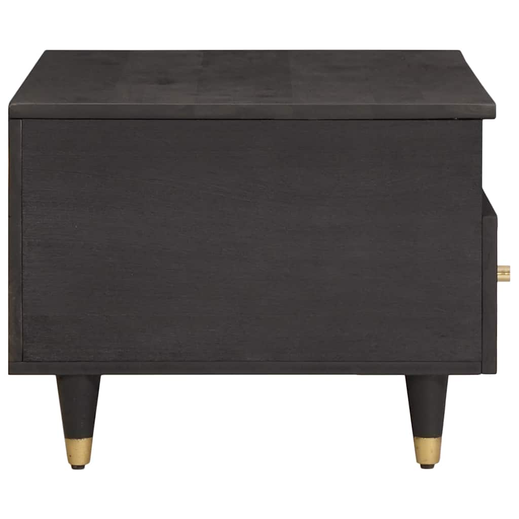 Couchtisch Schwarz 80 x 54 x 40 cm Massivholz Mango