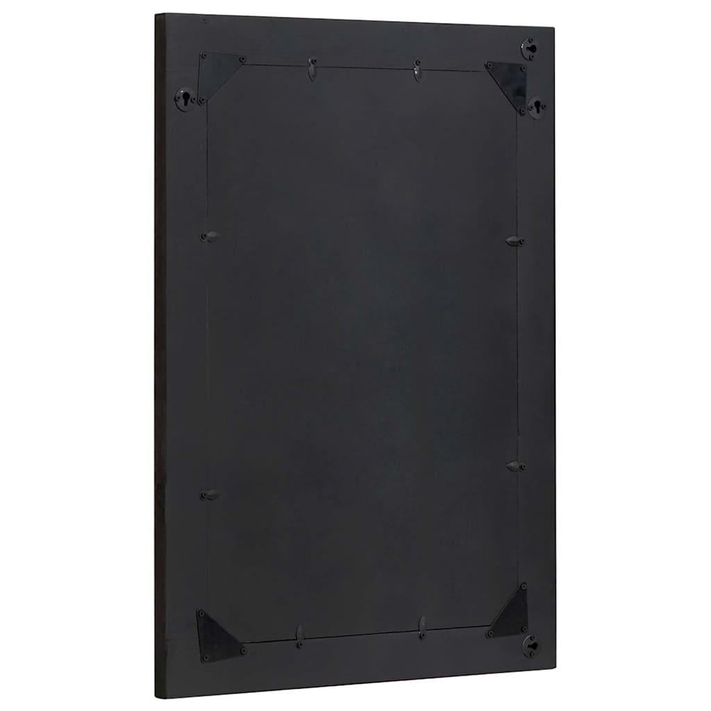 Badezimmer Spiegel Schwarz und Silber 70 x 50 x 2,5 cm