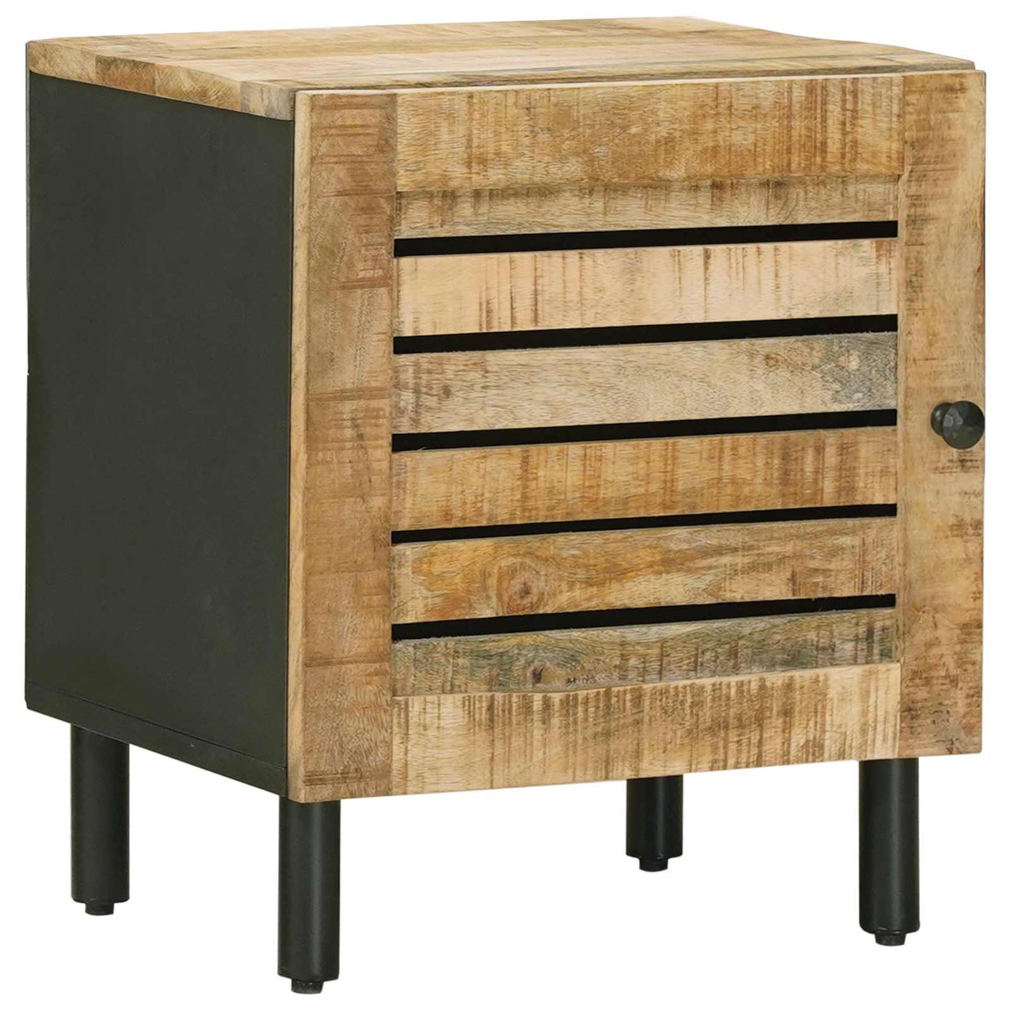 Nachttisch Natur 40 x 33 x 46 cm Massivholz Mango