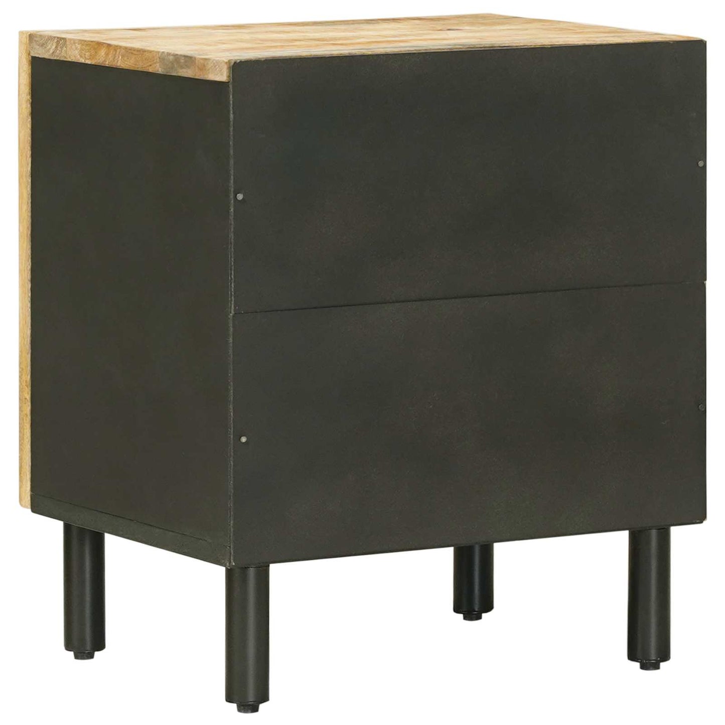 Nachttisch 2 Stk. Natur 40 x 33 x 46 cm Massivholz Mango
