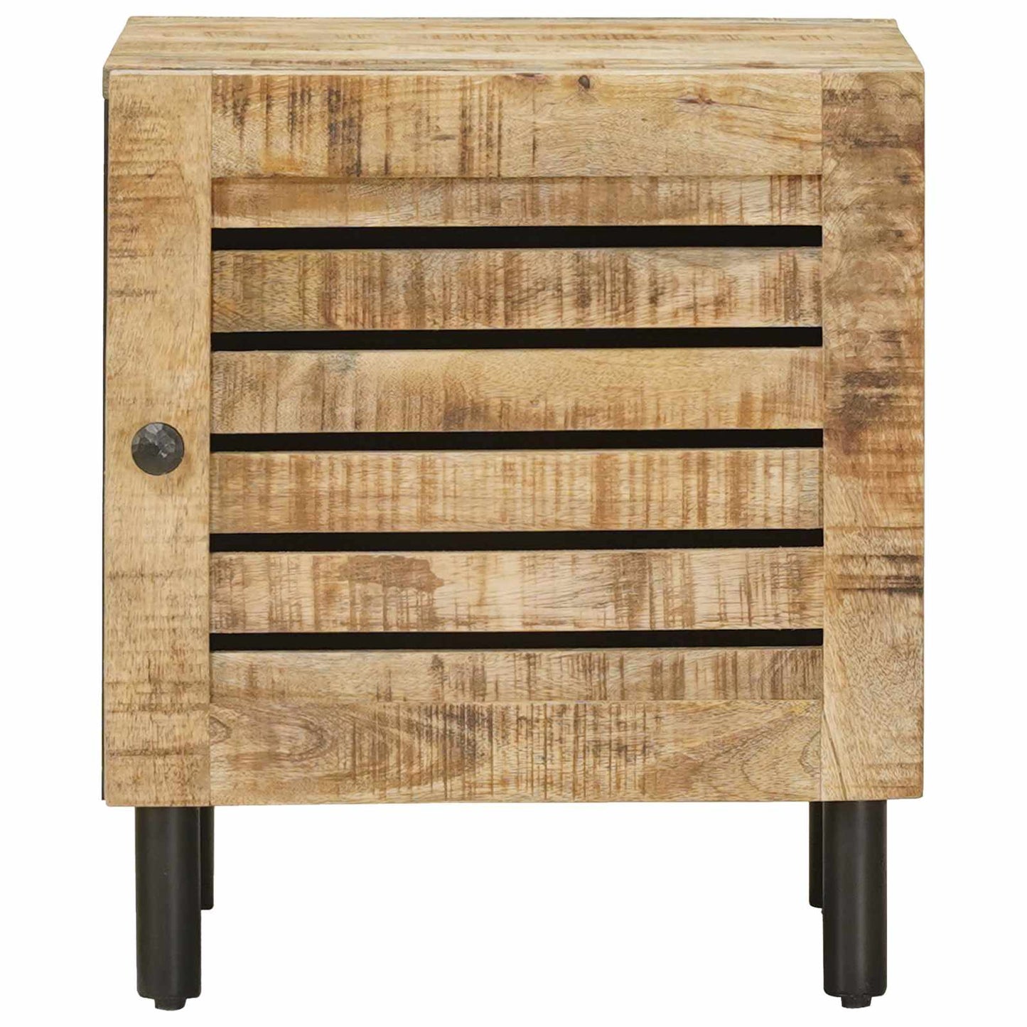 Nachttisch 2 Stk. Natur 40 x 33 x 46 cm Massivholz Mango