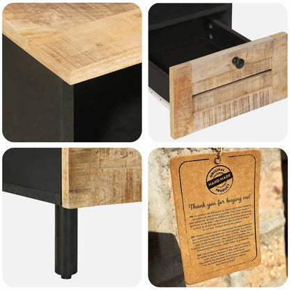 Stauraumschränke Natur 70 x 33 x 46 cm Massivholz Mango