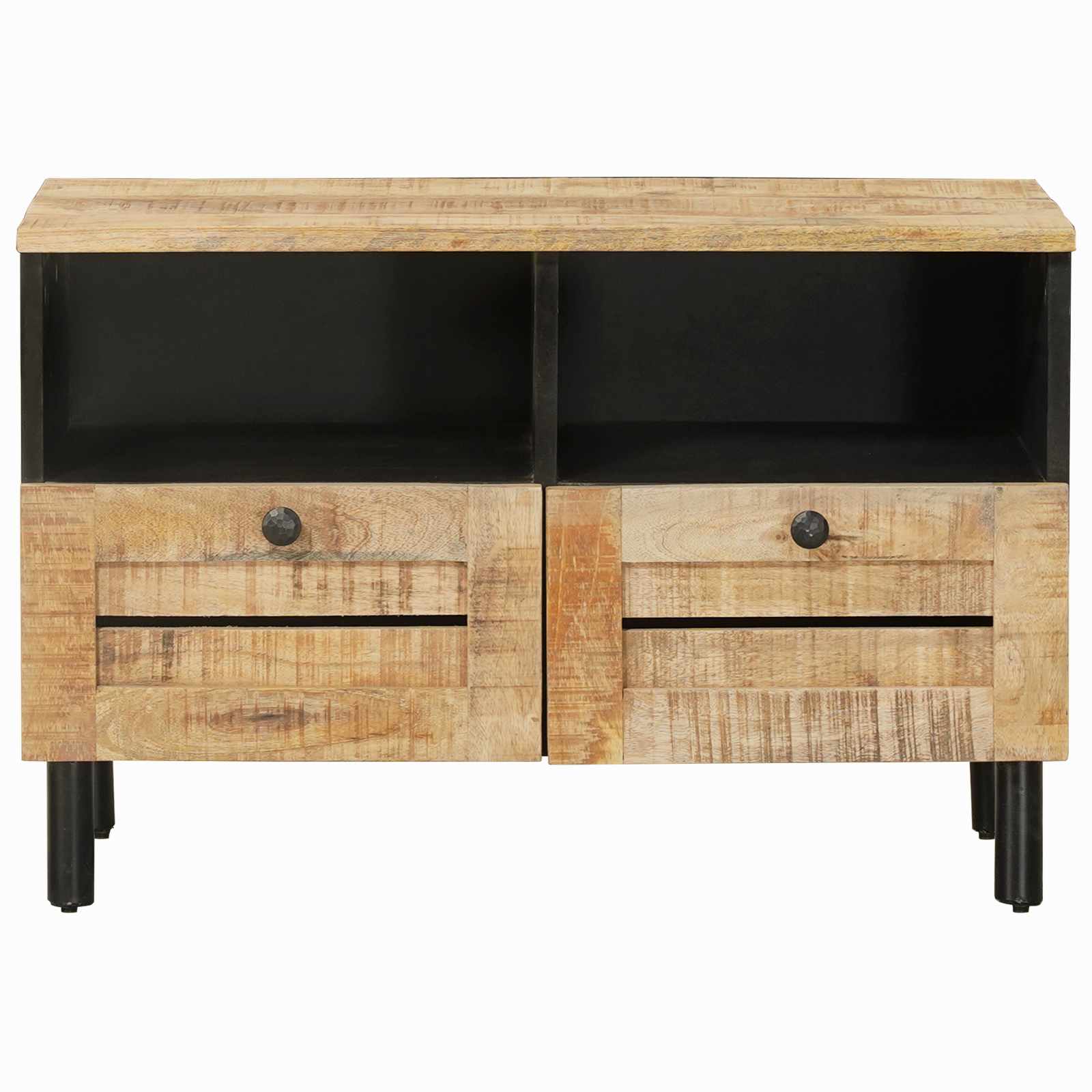 Stauraumschränke Natur 70 x 33 x 46 cm Massivholz Mango