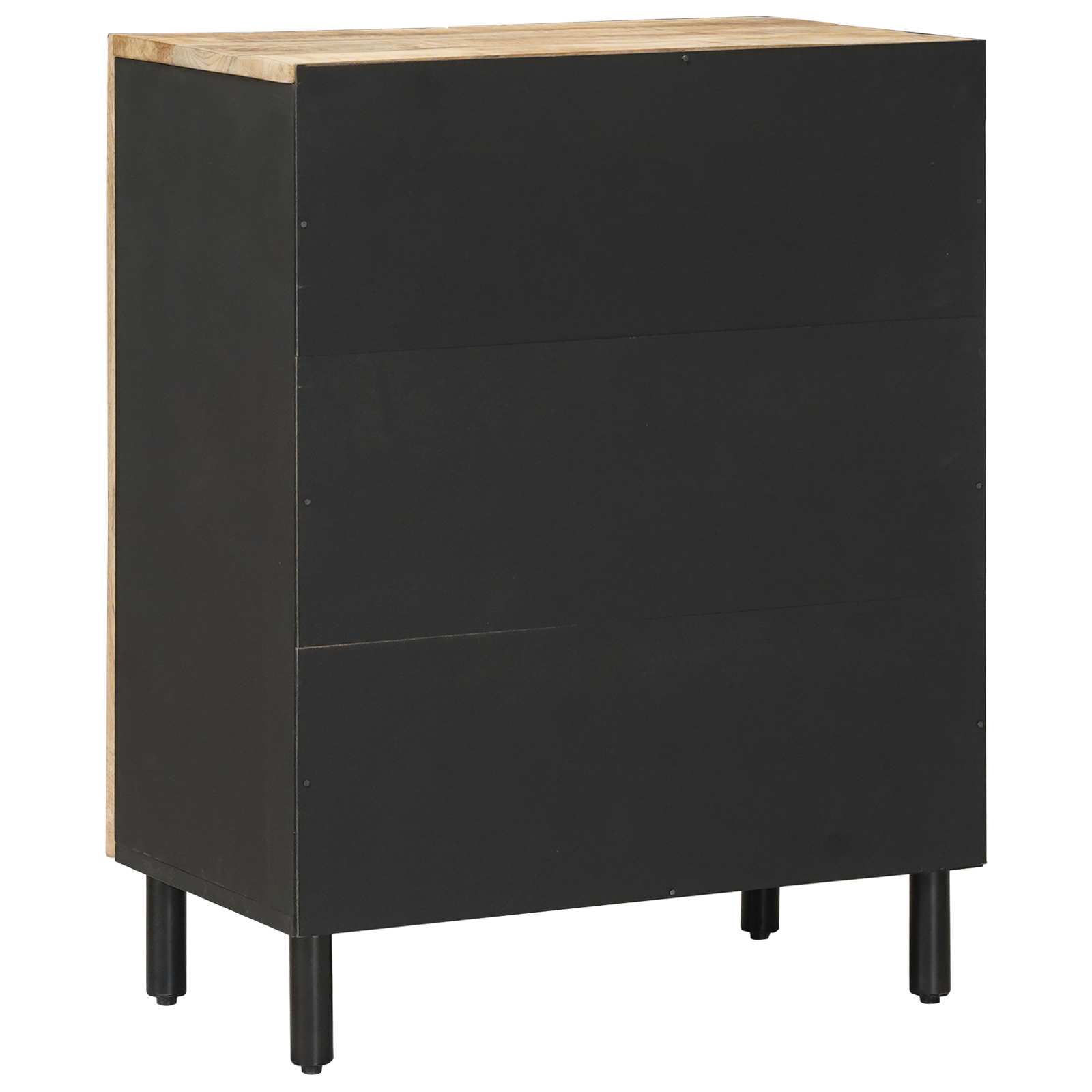 Stauraumschränke 60 x 33 x 75 cm Massivholz Mango Natur