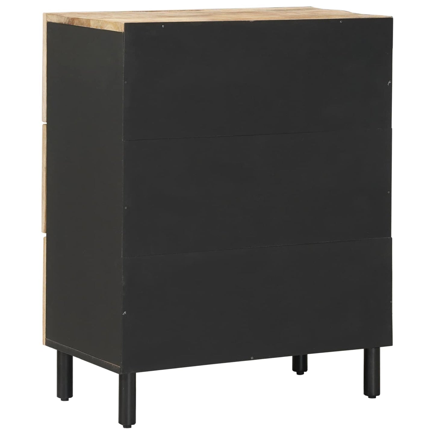 Stauraumschränke 60 x 33 x 75 cm Massivholz Mango Natur