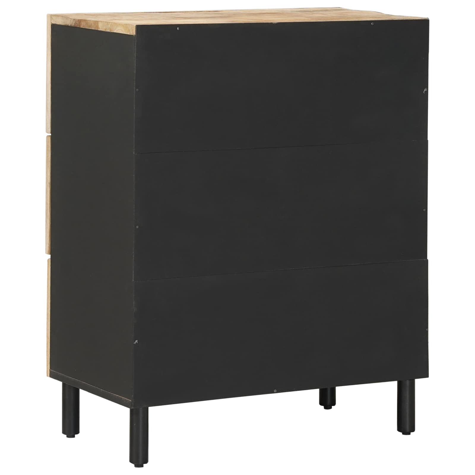 Stauraumschränke 60 x 33 x 75 cm Massivholz Mango Natur
