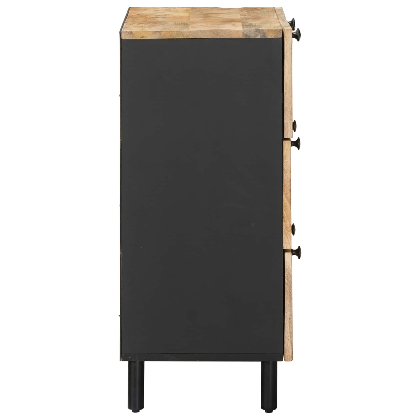 Stauraumschränke 60 x 33 x 75 cm Massivholz Mango Natur
