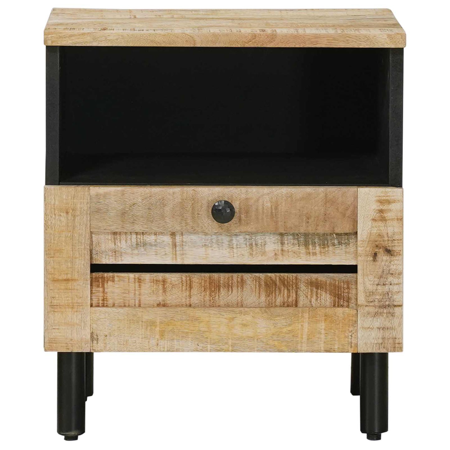 Nachttisch Natur 40 x 33 x 46 cm Massivholz Mango