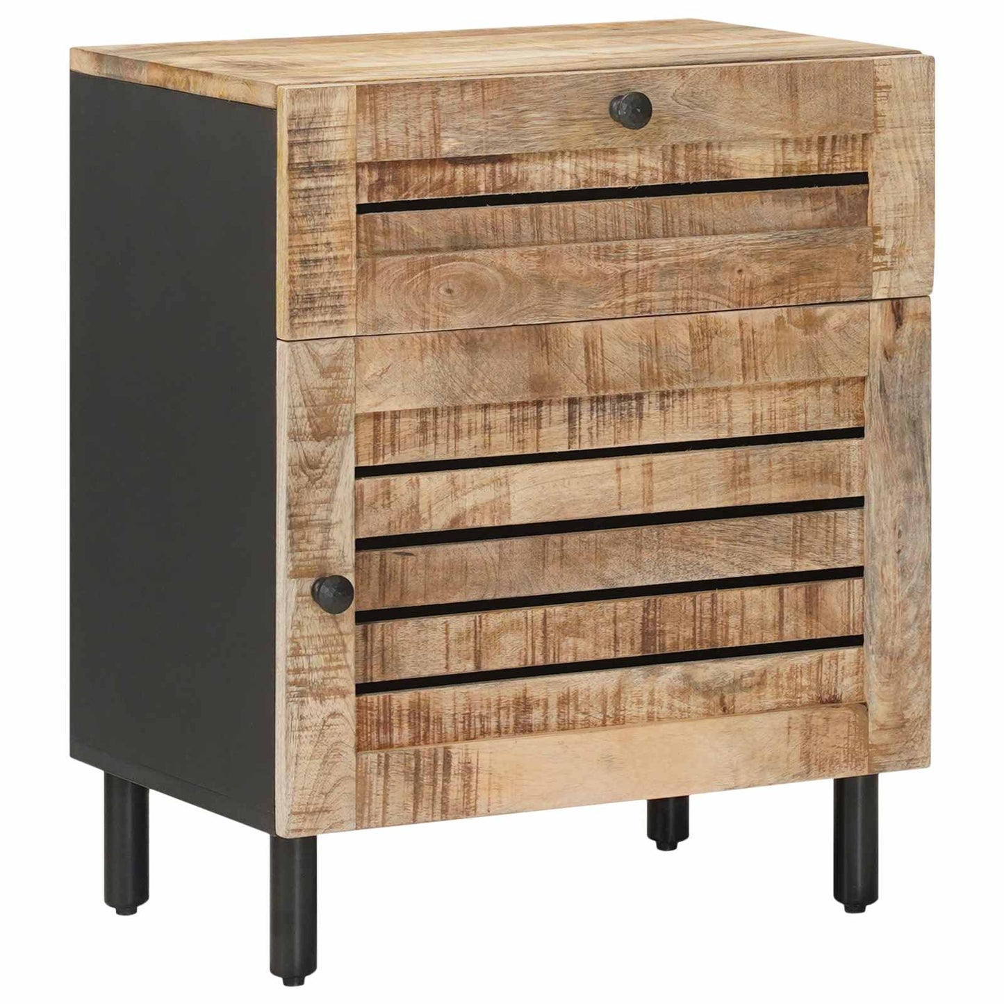 Nachttisch Natur 50 x 33 x 60 cm Massivholz Mango