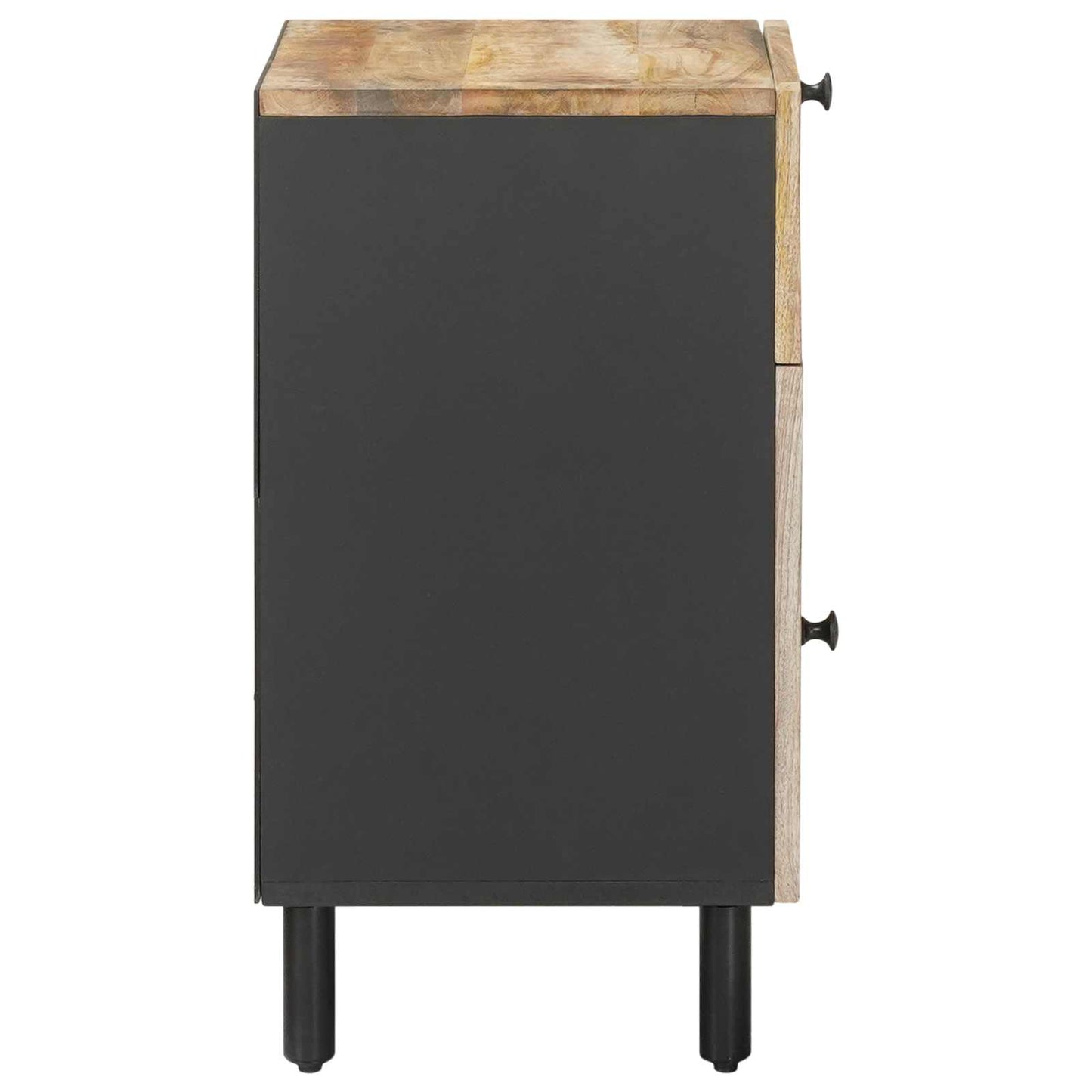 Nachttisch Natur 50 x 33 x 60 cm Massivholz Mango