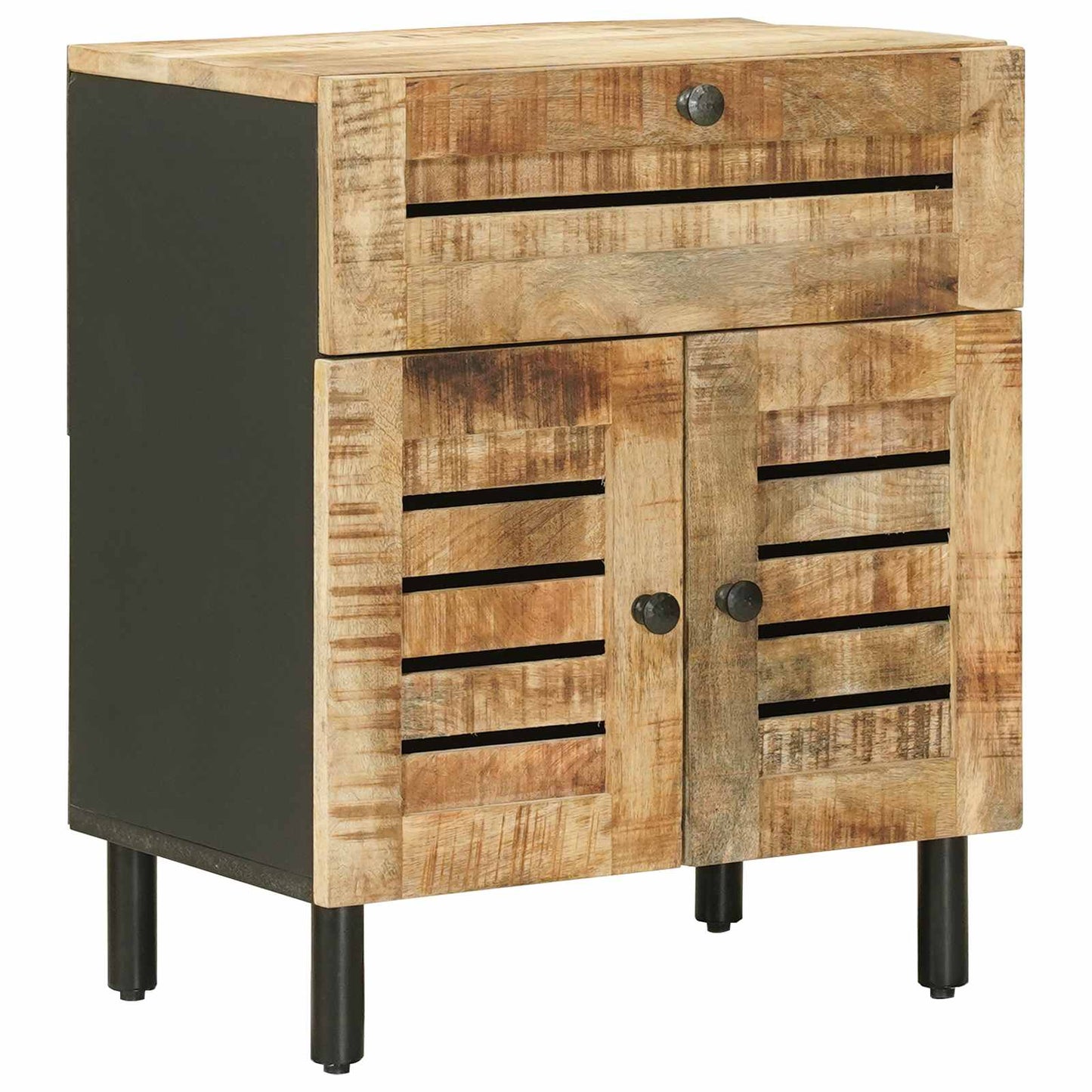 Nachttisch Natur 50 x 33 x 60 cm Massivholz Mango