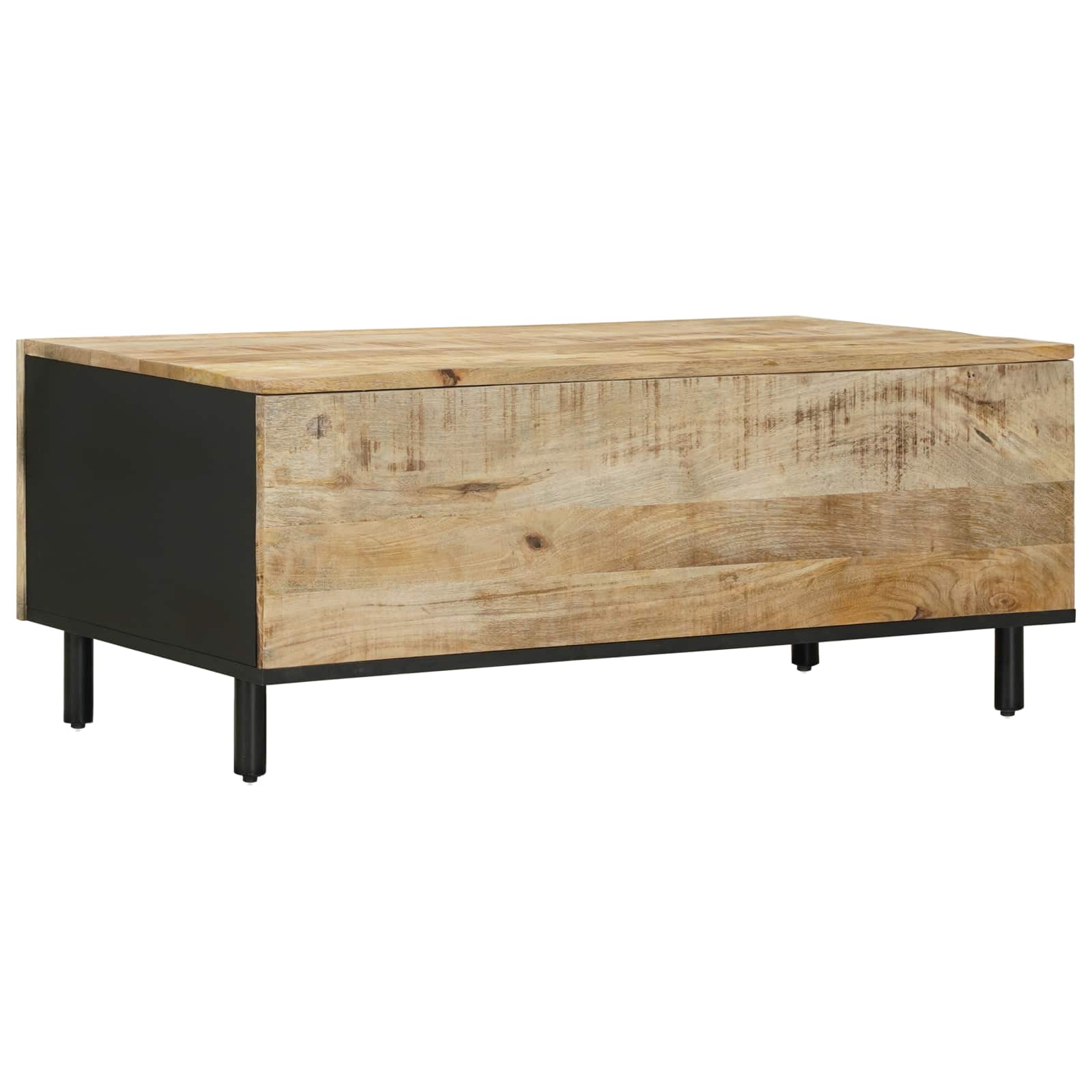 Couchtisch Natur 100 x 54 x 40 cm Massivholz Mango