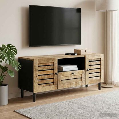 Stauraumschränke Natur 105 x 33 x 46 cm Massivholz Mango