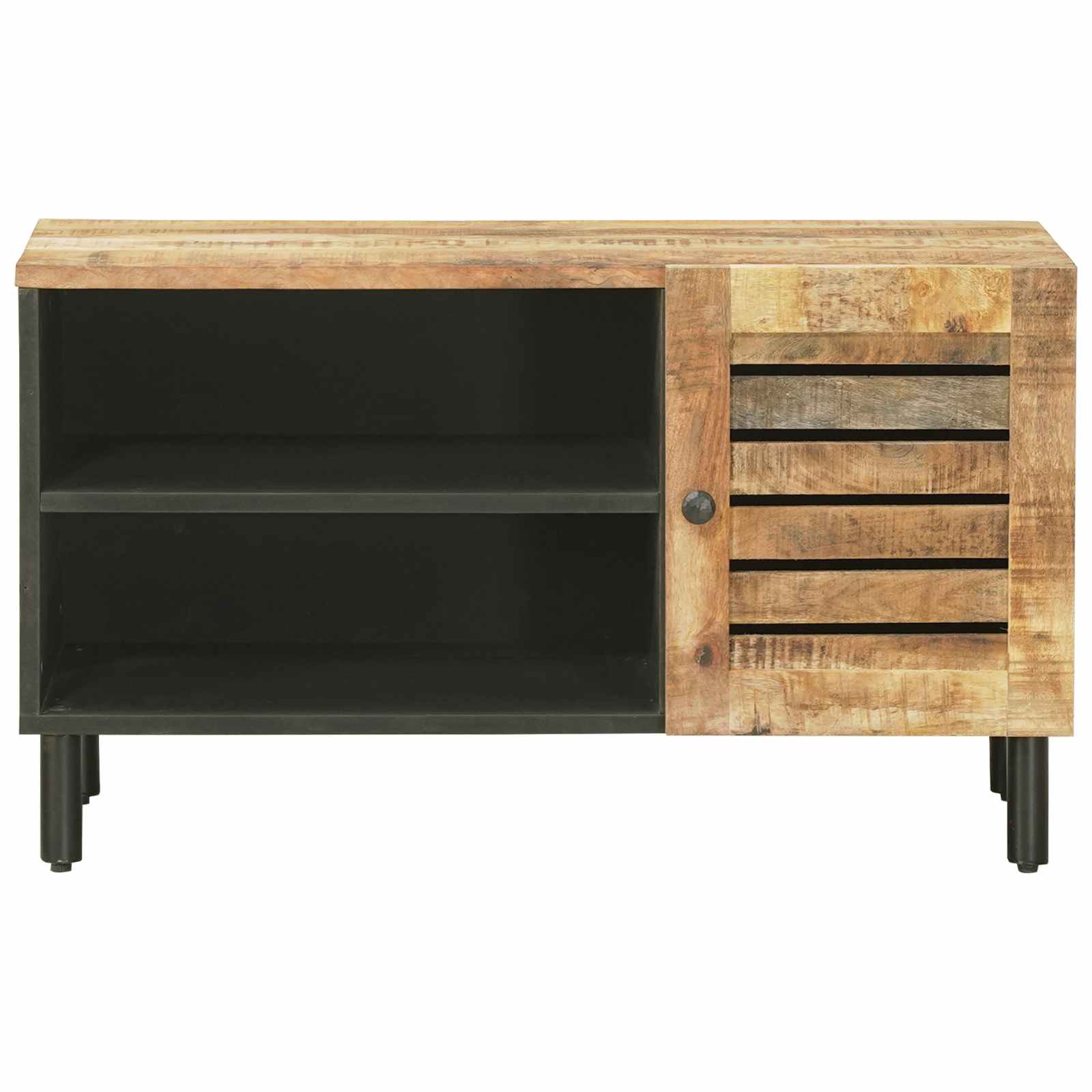 Stauraumschränke Natur 80 x 33 x 46 cm Massivholz Mango