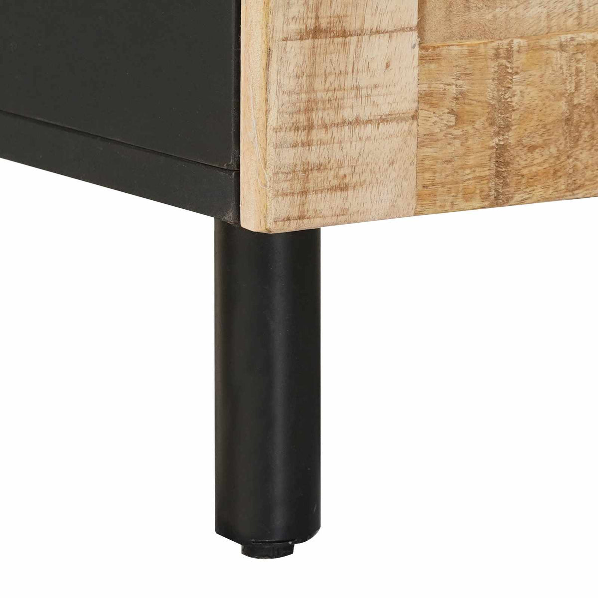 Badezimmerschrank Braun und Schwarz 38 x 33,5 x 160 cm