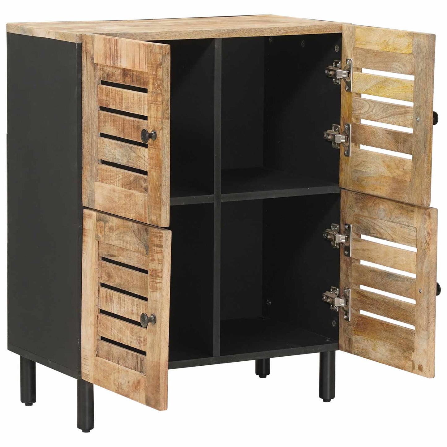 Stauraumschränke Natur 60 x 33 x 75 cm Massivholz Mango