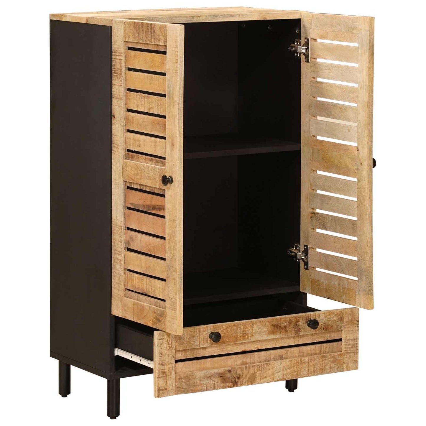 Stauraumschränke Natur 60 x 33 x 100 cm Massivholz Mango