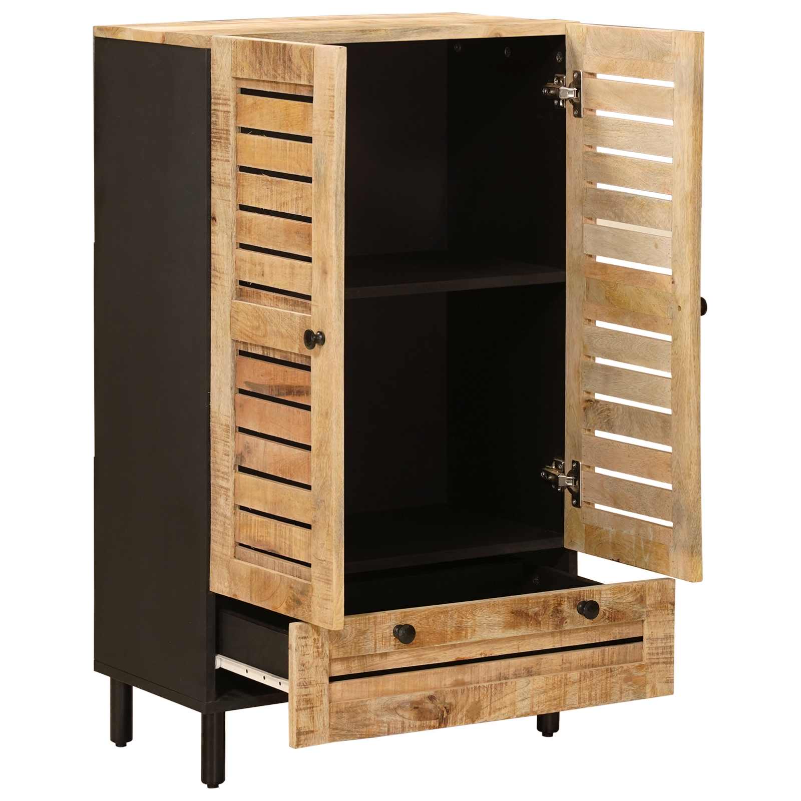 Stauraumschränke Natur 60 x 33 x 100 cm Massivholz Mango