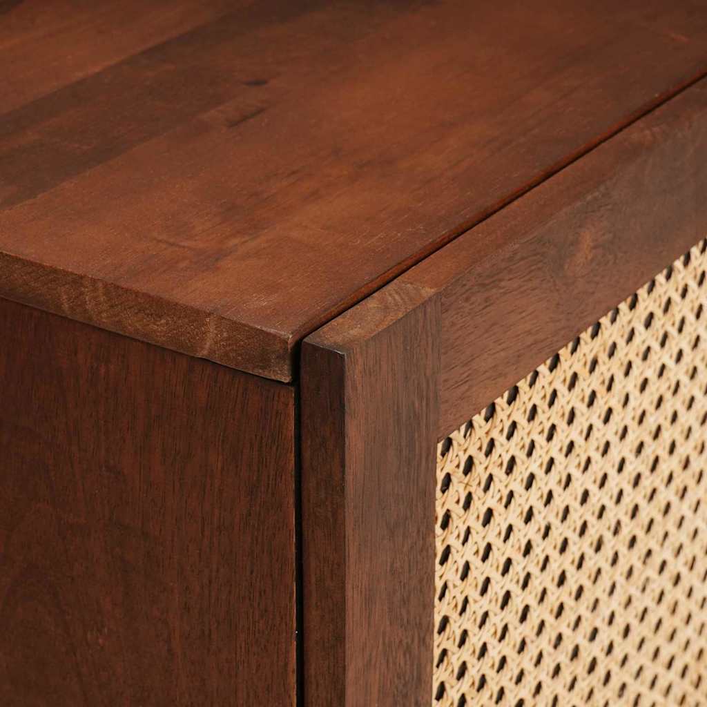 Nachttisch 2 stk. Braun 40 x 33,5 x 46 cm Massivholz Akazie