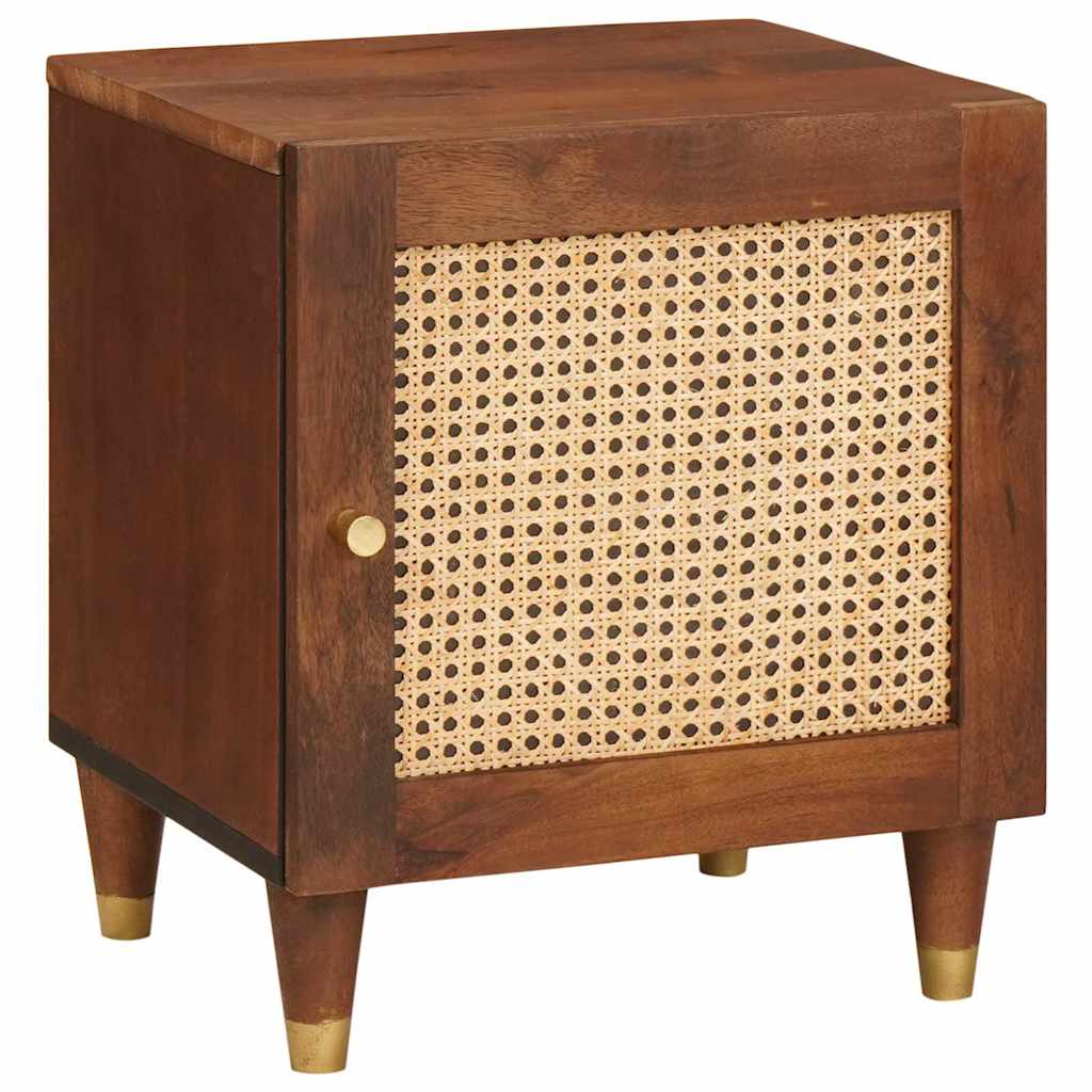 Nachttisch 2 stk. Braun 40 x 33,5 x 46 cm Massivholz Akazie