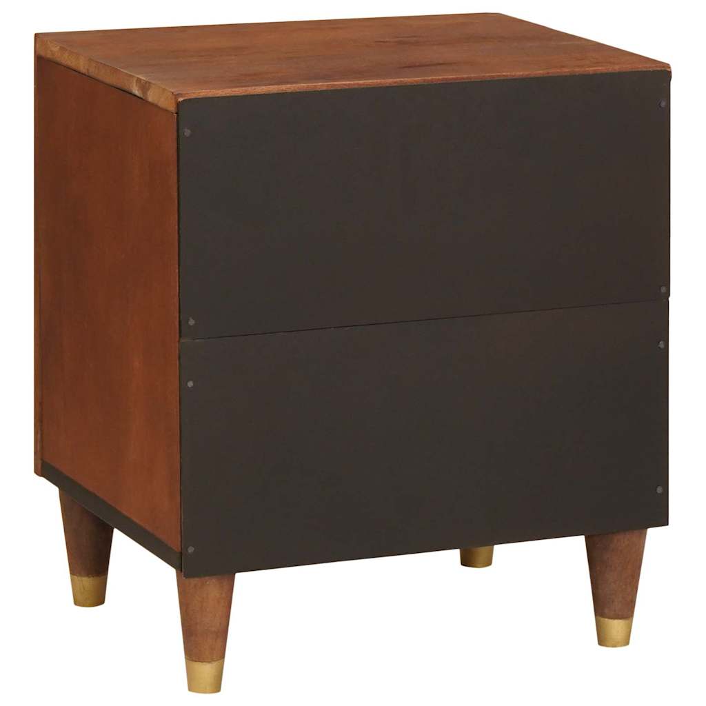 Nachttisch 2 stk. Braun 40 x 33,5 x 46 cm Massivholz Akazie