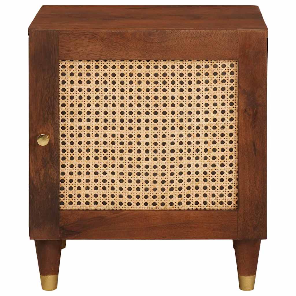 Nachttisch 2 stk. Braun 40 x 33,5 x 46 cm Massivholz Akazie