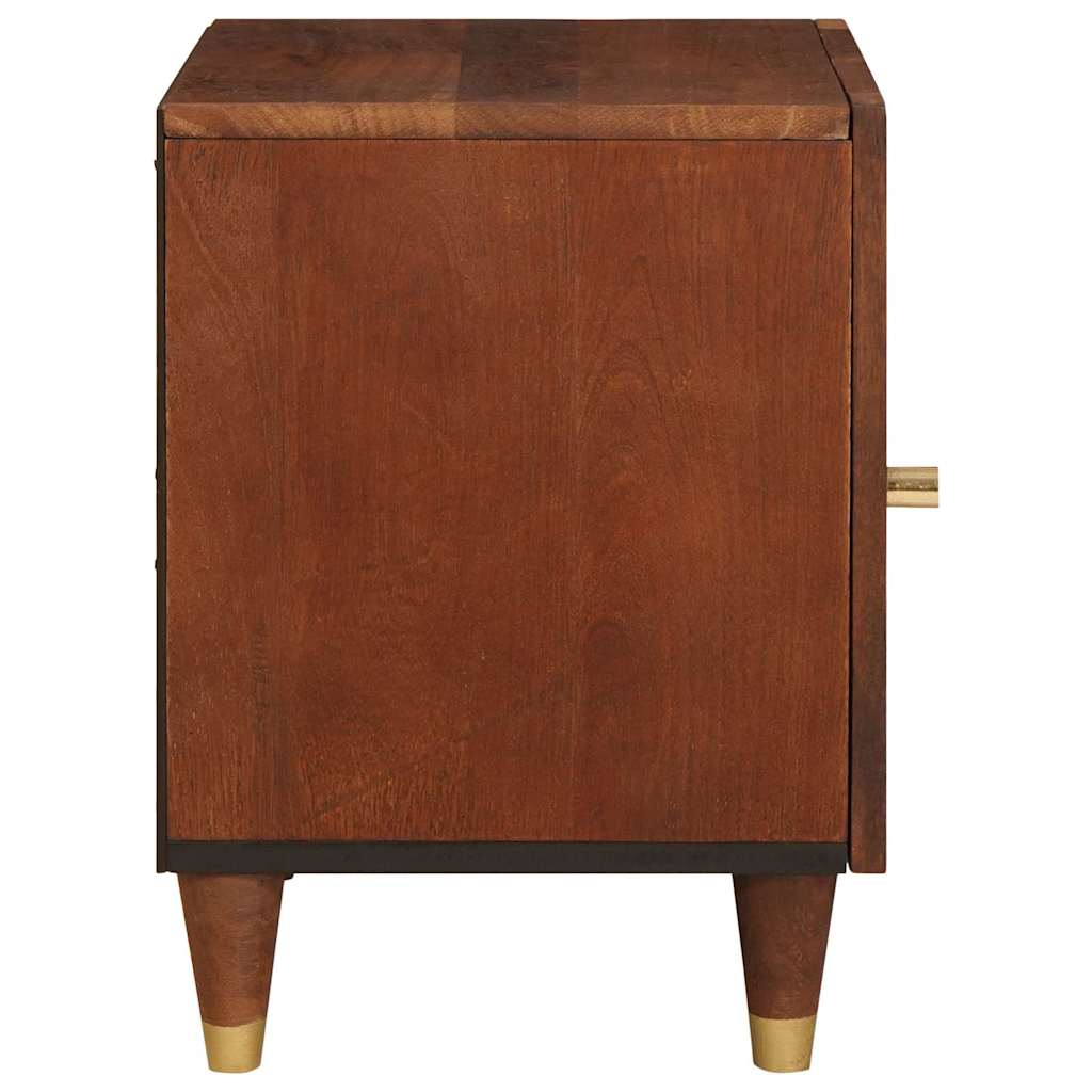 Nachttisch 2 stk. Braun 40 x 33,5 x 46 cm Massivholz Akazie