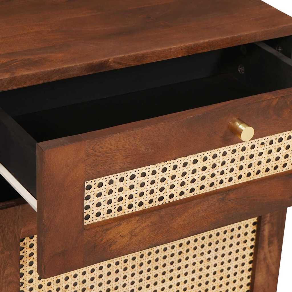 Nachttische Braun 50 x 33 x 60 cm Massivholz Mango