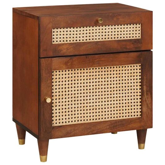 Nachttische Braun 50 x 33 x 60 cm Massivholz Mango