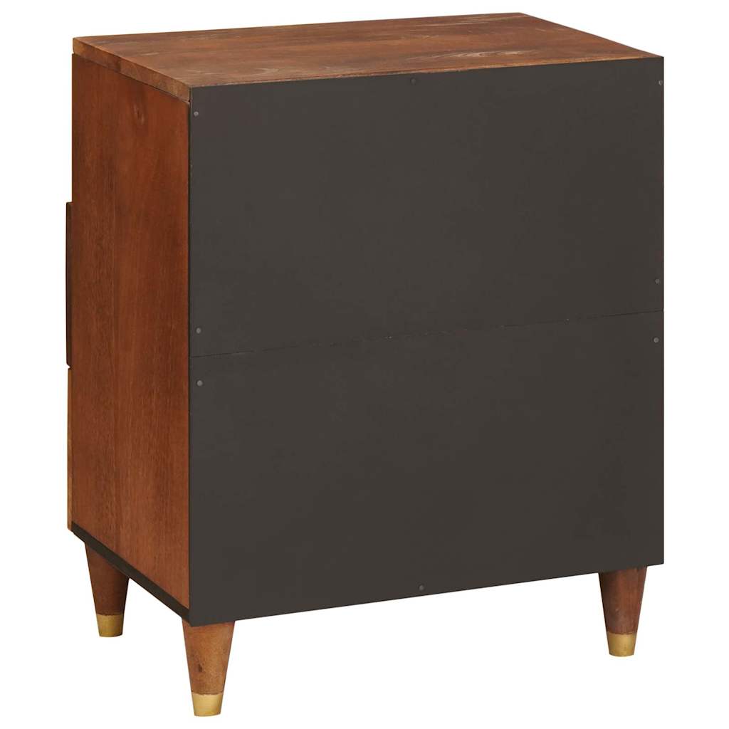 Nachttische Braun 50 x 33 x 60 cm Massivholz Mango
