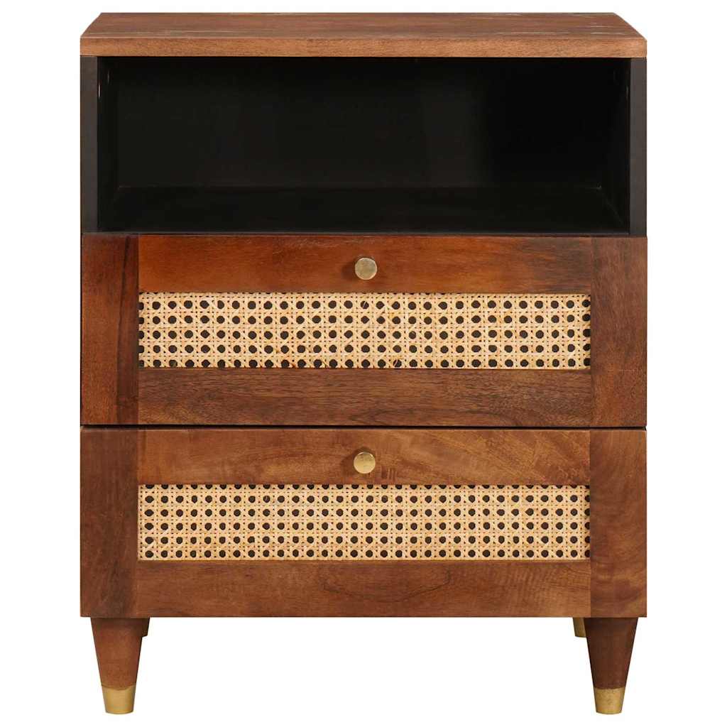 Nachttische Braun 50 x 33 x 60 cm Massivholz Mango