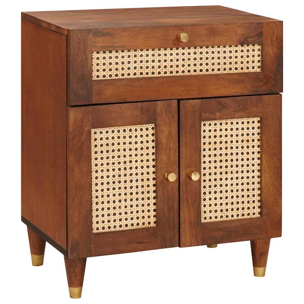 Nachttische mit Schubladen 50 x 33 x 60 cm Massivholz Mango