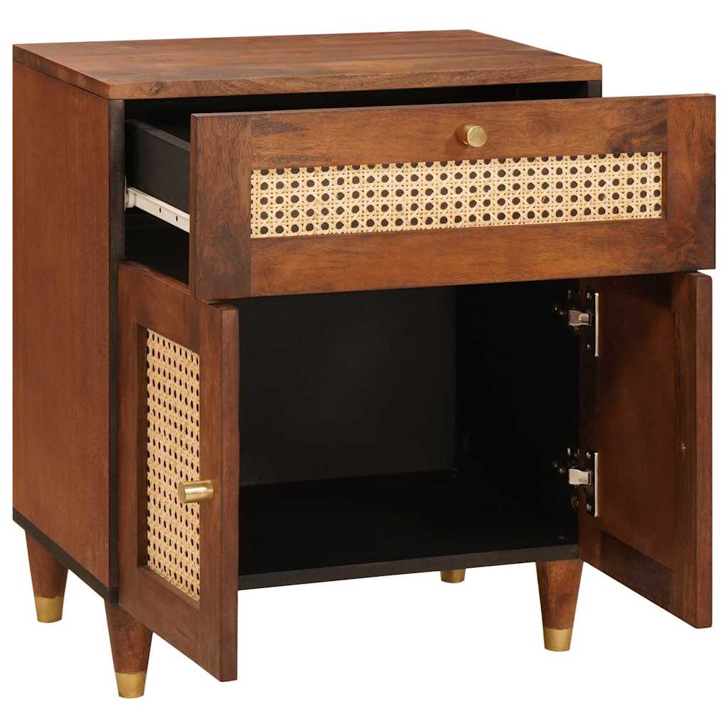 Nachttische mit Schubladen 50 x 33 x 60 cm Massivholz Mango