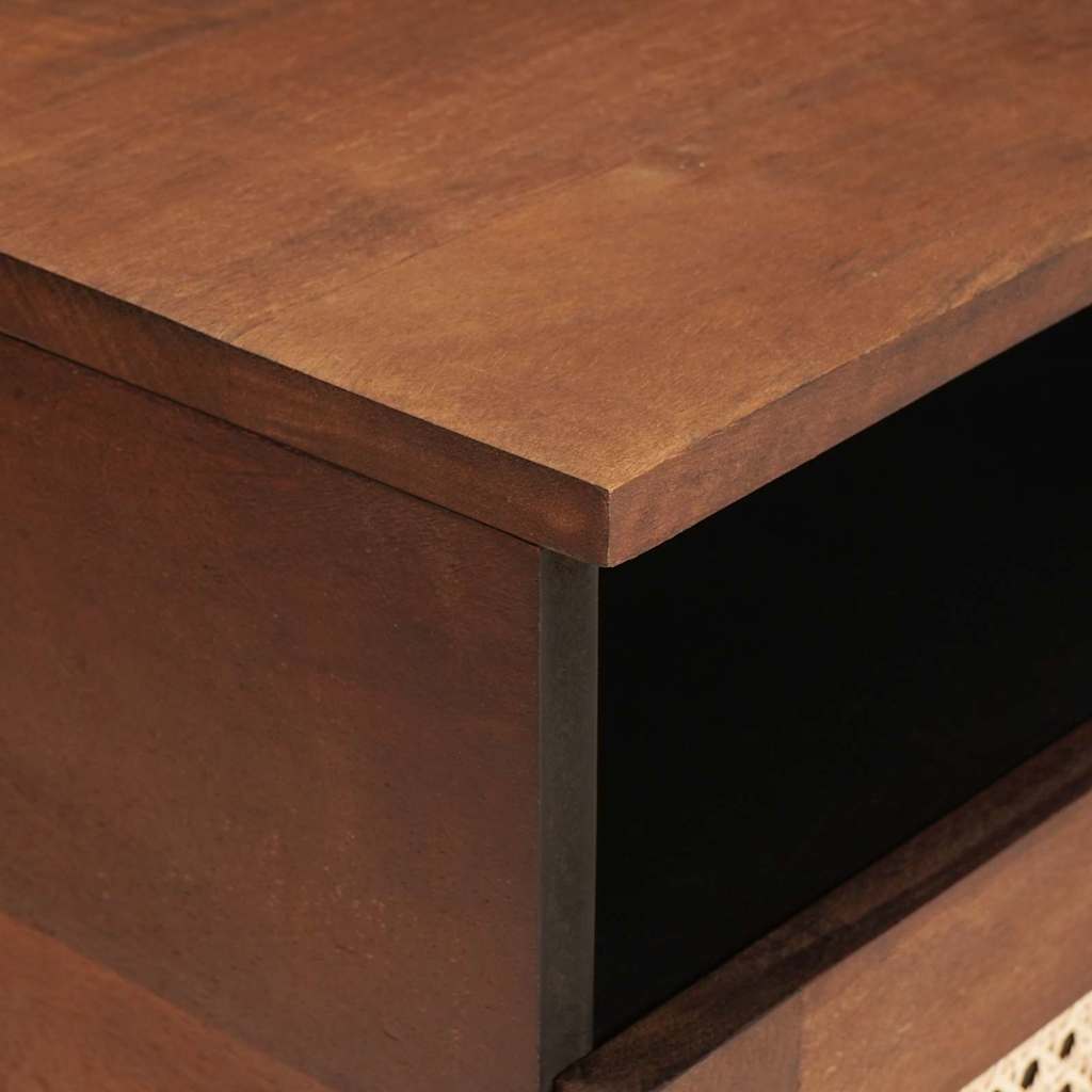 Couchtisch mit Schubladen 80 x 54 x 40 cm Massivholz Mango