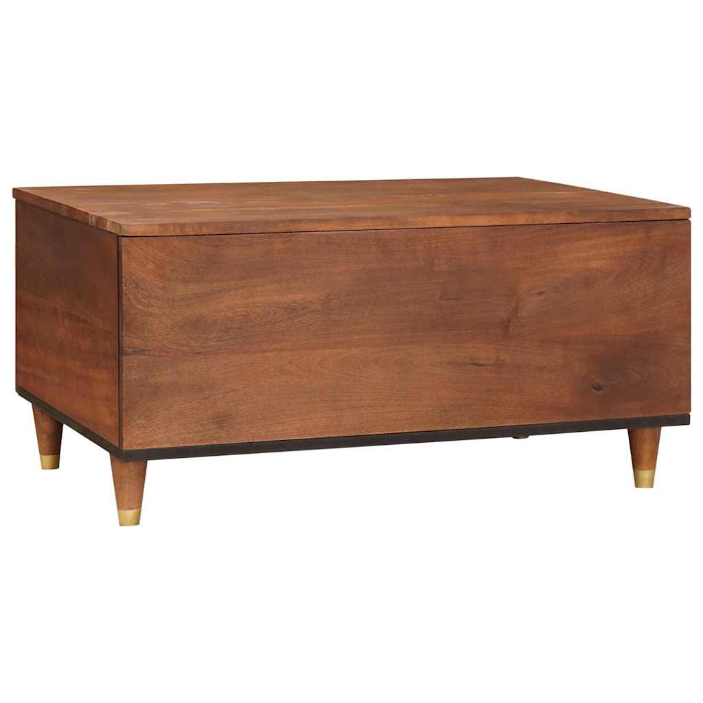 Couchtisch mit Schubladen 80 x 54 x 40 cm Massivholz Mango