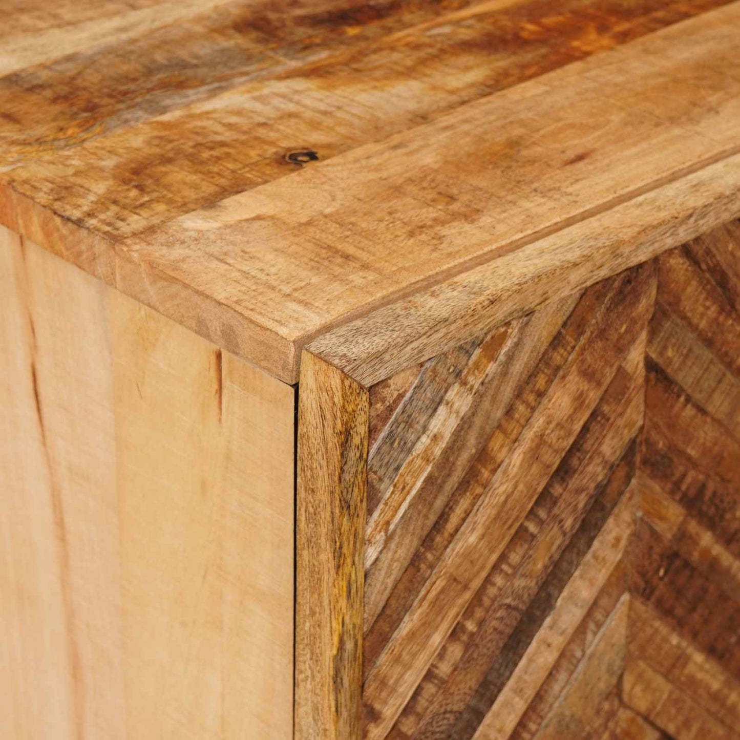 Nachttisch 2 stk. Braun 40 x 33,5 x 46 cm Massivholz Mango