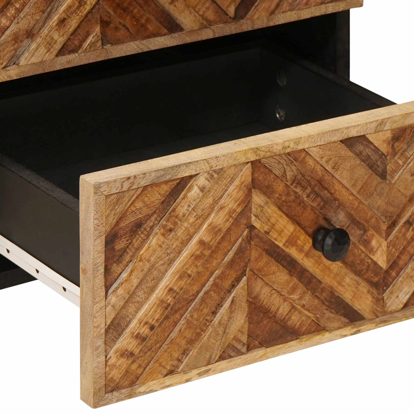 Nachttisch 2 stk. Braun 40 x 33,5 x 46 cm Massivholz Mango