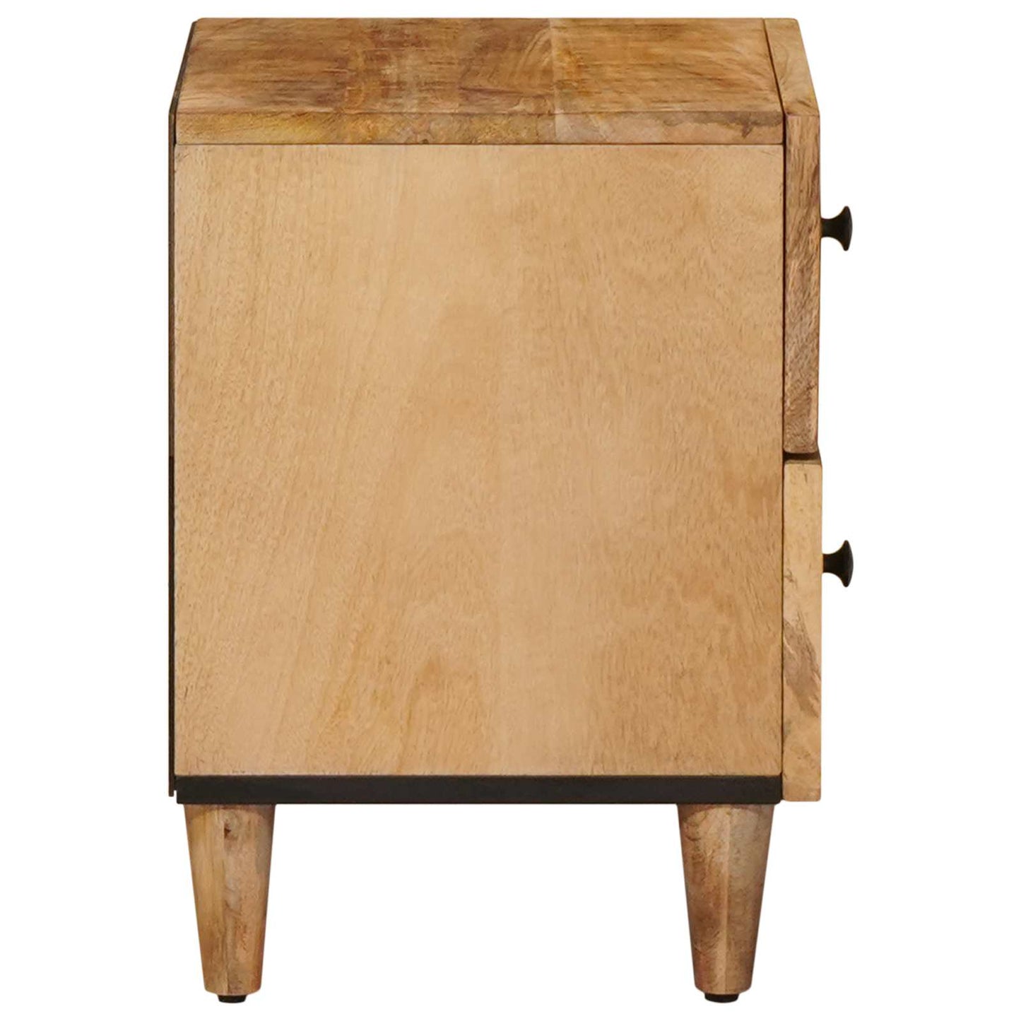 Nachttisch 2 stk. Braun 40 x 33,5 x 46 cm Massivholz Mango