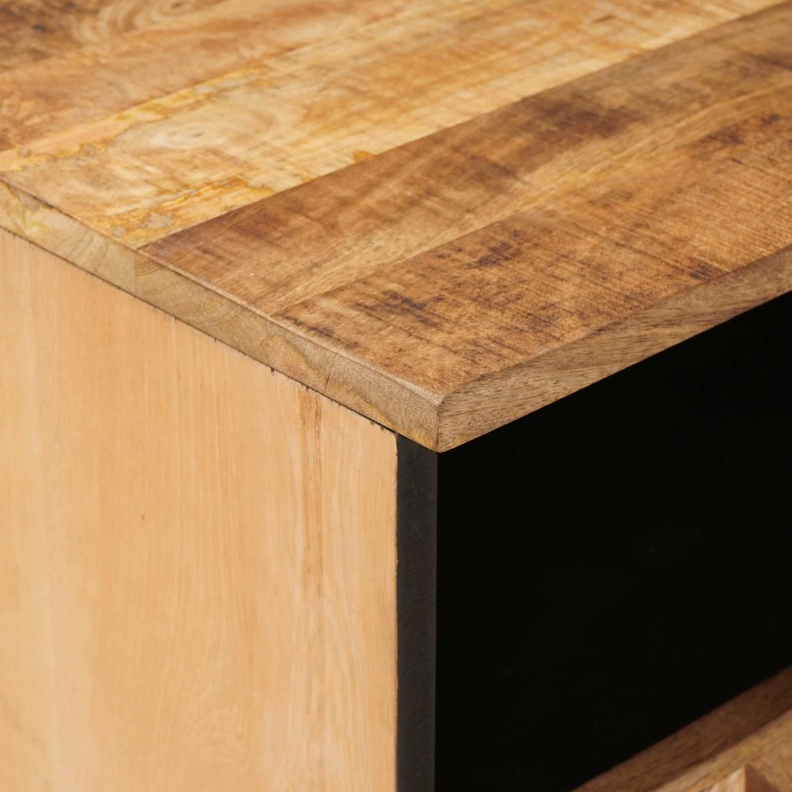 Nachttisch Braun 50 x 33 x 60 cm Massivholz Mango