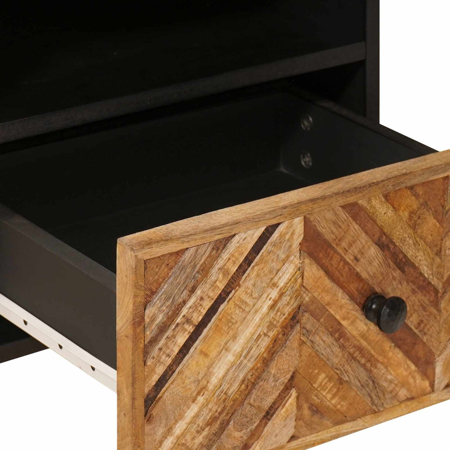Nachttisch Braun 50 x 33 x 60 cm Massivholz Mango