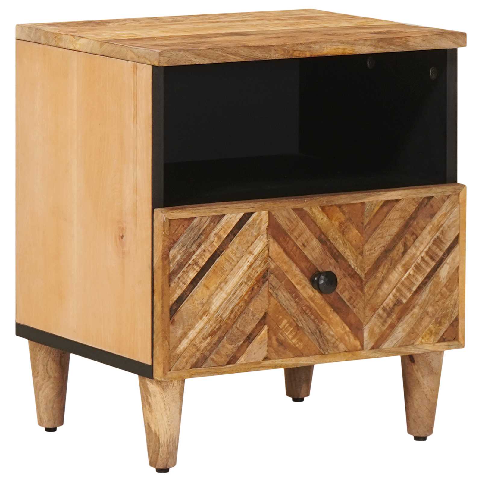 Nachttisch Braun 50 x 33 x 60 cm Massivholz Mango